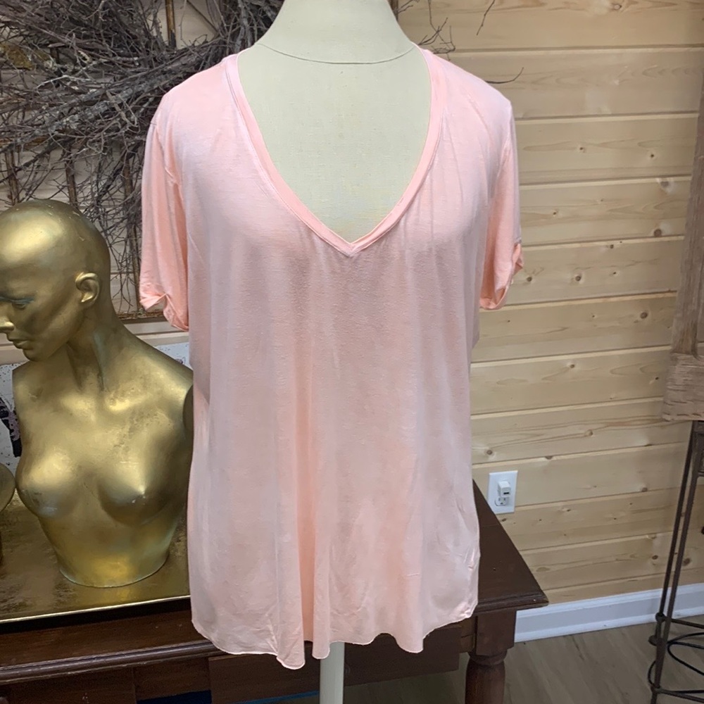 Peach Rayon Top/Tee